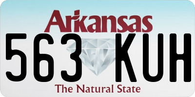 AR license plate 563KUH