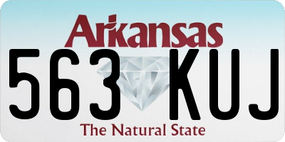AR license plate 563KUJ