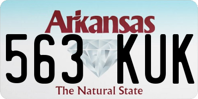 AR license plate 563KUK