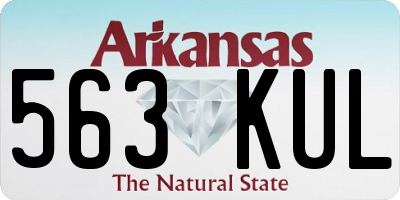 AR license plate 563KUL
