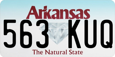 AR license plate 563KUQ