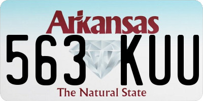 AR license plate 563KUU