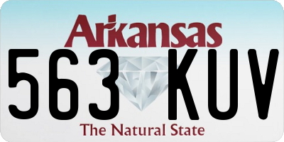 AR license plate 563KUV