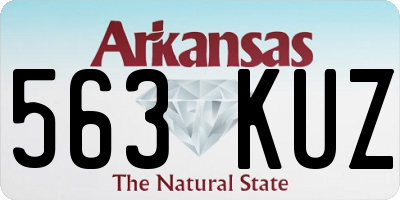 AR license plate 563KUZ