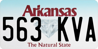 AR license plate 563KVA