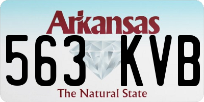 AR license plate 563KVB