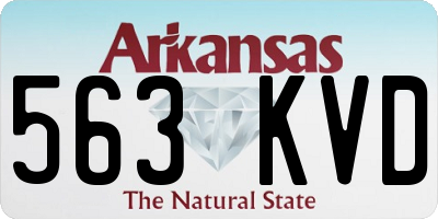 AR license plate 563KVD