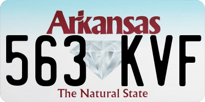 AR license plate 563KVF
