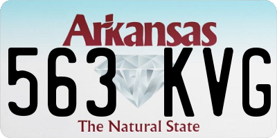 AR license plate 563KVG