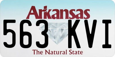 AR license plate 563KVI