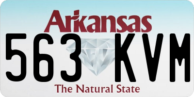 AR license plate 563KVM