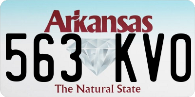 AR license plate 563KVO
