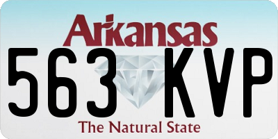 AR license plate 563KVP