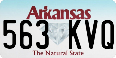 AR license plate 563KVQ