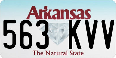 AR license plate 563KVV