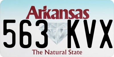 AR license plate 563KVX