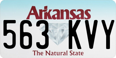 AR license plate 563KVY