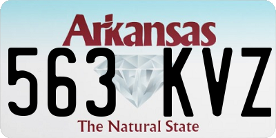 AR license plate 563KVZ