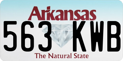 AR license plate 563KWB