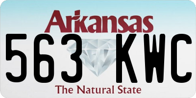 AR license plate 563KWC