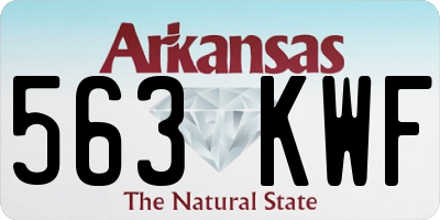 AR license plate 563KWF