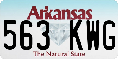 AR license plate 563KWG