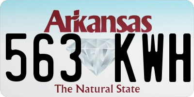 AR license plate 563KWH