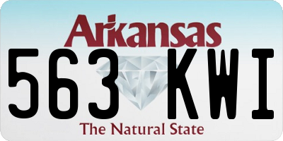 AR license plate 563KWI