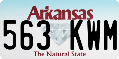 AR license plate 563KWM