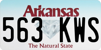 AR license plate 563KWS