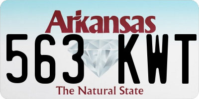 AR license plate 563KWT