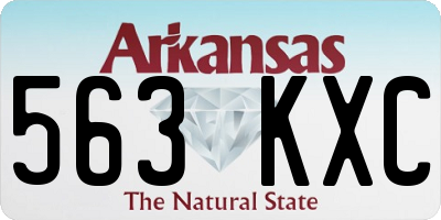 AR license plate 563KXC
