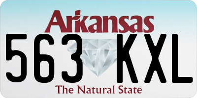 AR license plate 563KXL