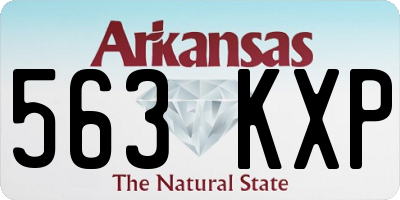 AR license plate 563KXP