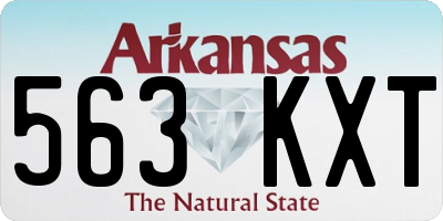 AR license plate 563KXT