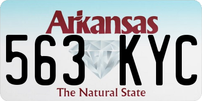 AR license plate 563KYC