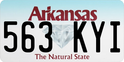AR license plate 563KYI