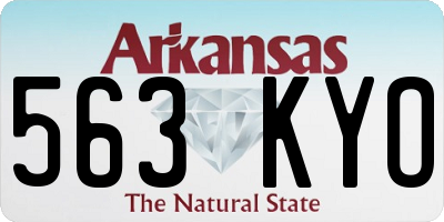 AR license plate 563KYO