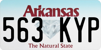 AR license plate 563KYP