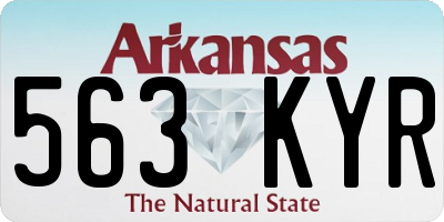 AR license plate 563KYR
