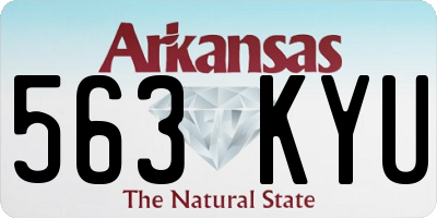 AR license plate 563KYU