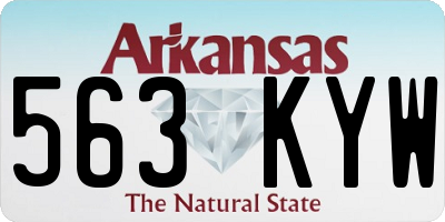 AR license plate 563KYW