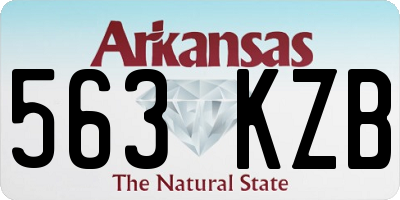 AR license plate 563KZB