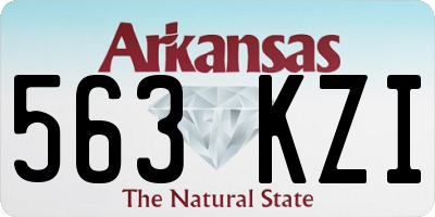 AR license plate 563KZI