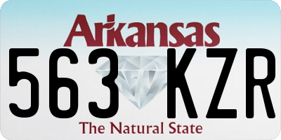 AR license plate 563KZR
