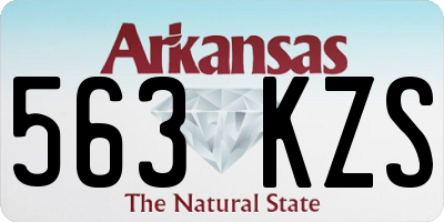 AR license plate 563KZS