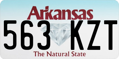 AR license plate 563KZT