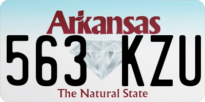AR license plate 563KZU