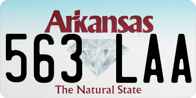AR license plate 563LAA