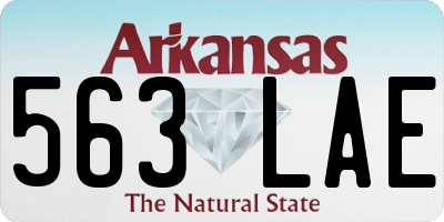 AR license plate 563LAE